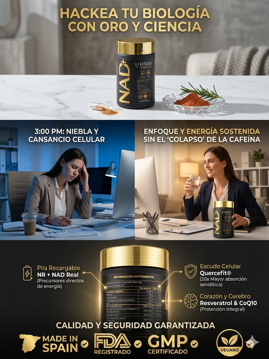 NAD + PREMIUM 1500MG EL ELIXIR DE LA LONGEVIDAD - Imagen 4