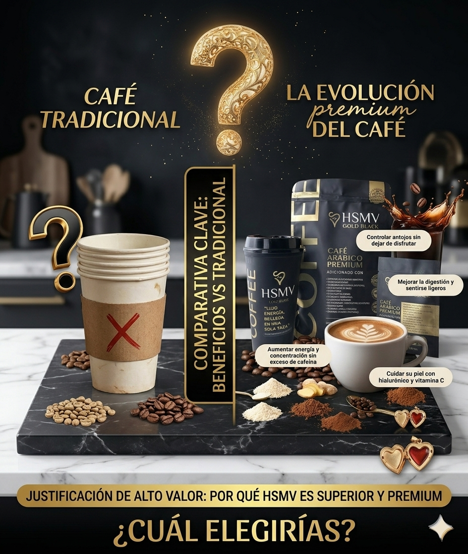 CAFÉ PREMIUM HSMV GOLD BLACK BOLSA (15 SOBRES) - Imagen 9
