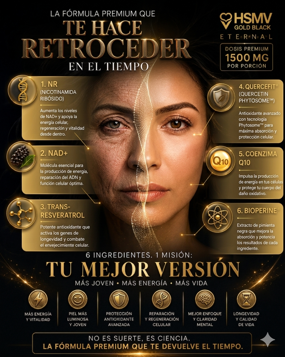 NAD + PREMIUM 1500MG EL ELIXIR DE LA LONGEVIDAD - Imagen 5