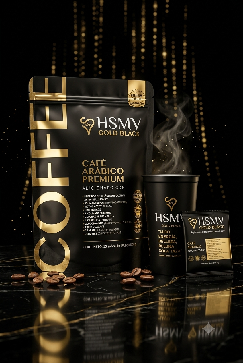 CAFÉ PREMIUM HSMV GOLD BLACK BOLSA (15 SOBRES) - Imagen 11