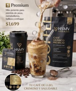 CAFÉ PREMIUM HSMV GOLD BLACK BOLSA (15 SOBRES)