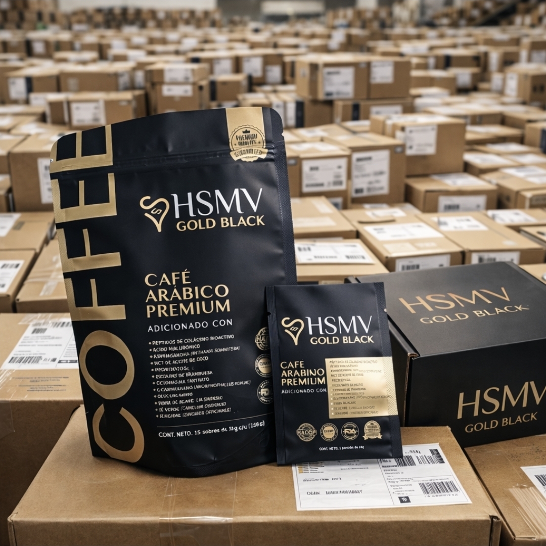 CAFÉ PREMIUM HSMV GOLD BLACK BOLSA (15 SOBRES) - Imagen 5
