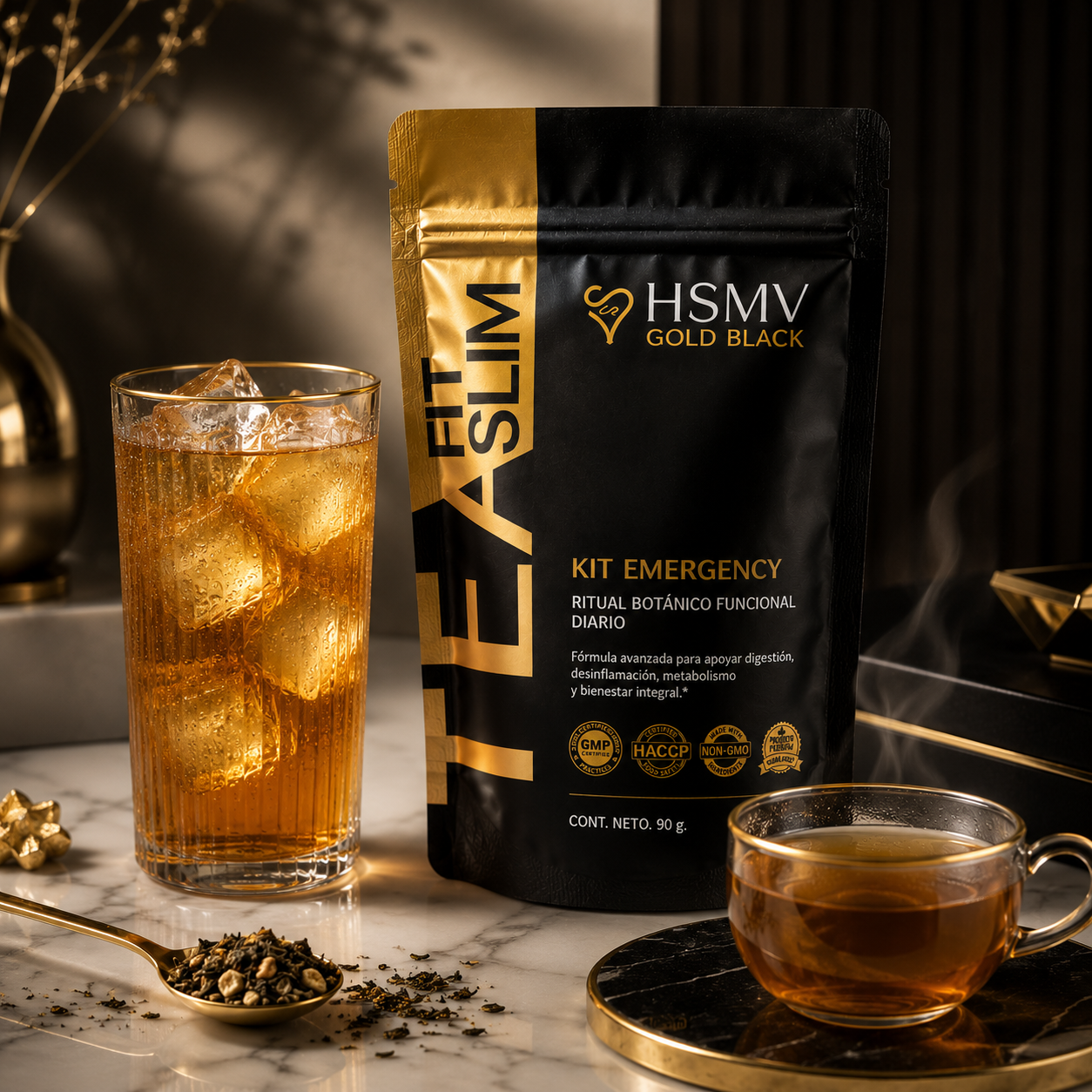 Té fit slim HSMV GOLD BLACK 2x$799 - Imagen 2